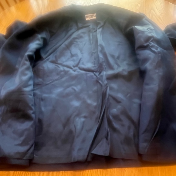Pendleton Plus Vintage Navy Blue Wool Blazer Gold Crest Buttons Size 22 ? Jacket - Picture 4 of 8